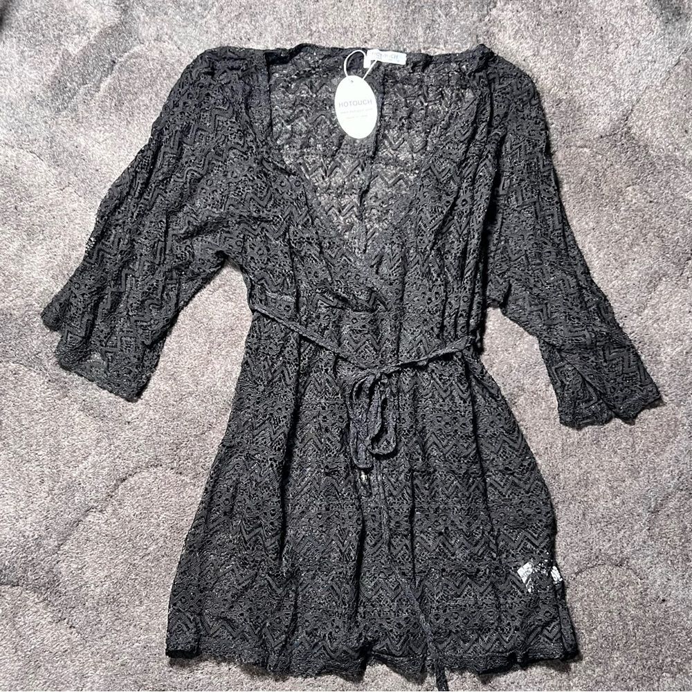 Hotouch swimsuit coverup ⚫️ NWT ⚫️ medium - Picture 4 of 7
